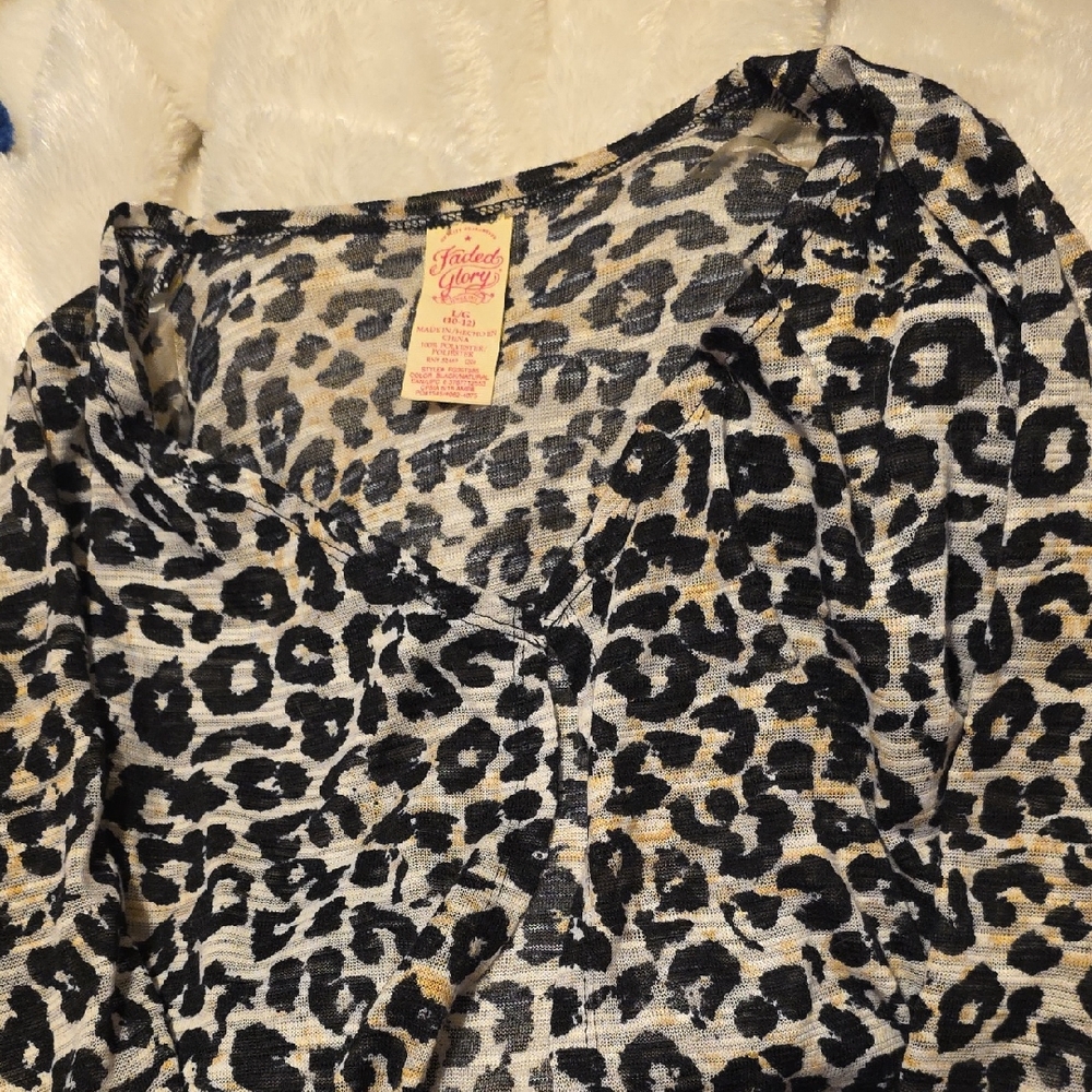 Faded Glory Animal Print Blouse